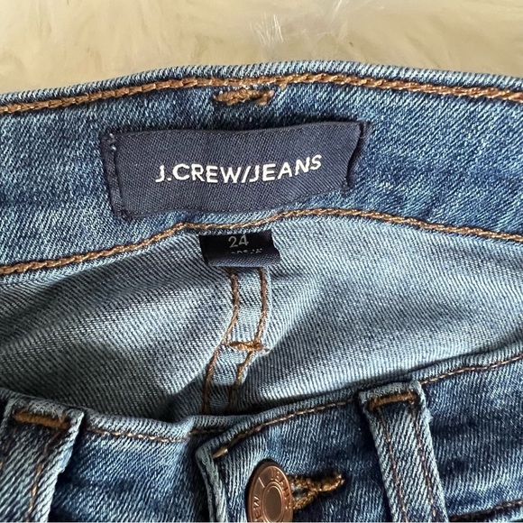 J. Crew 9” Toothpick Jean In Rip & Repair Wash Skinny Ankle Size 24 - Picture 13 of 13